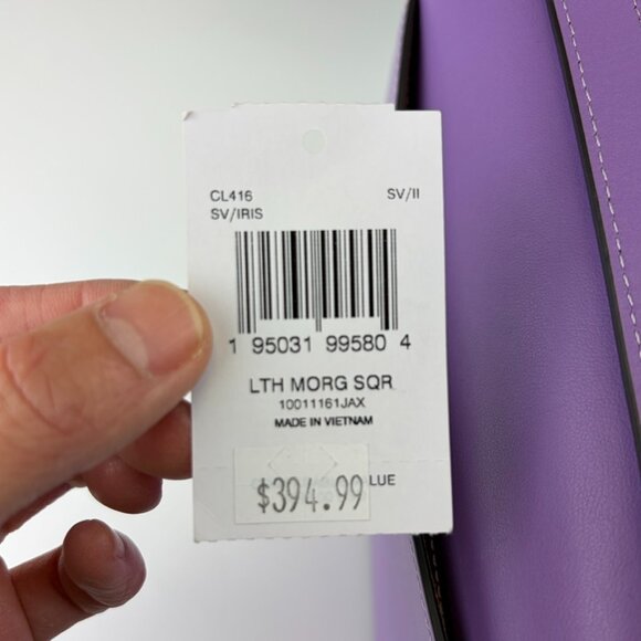 Coach CL416 Morgan Square Crossbody Bag IN IRIS - Picture 8 of 10